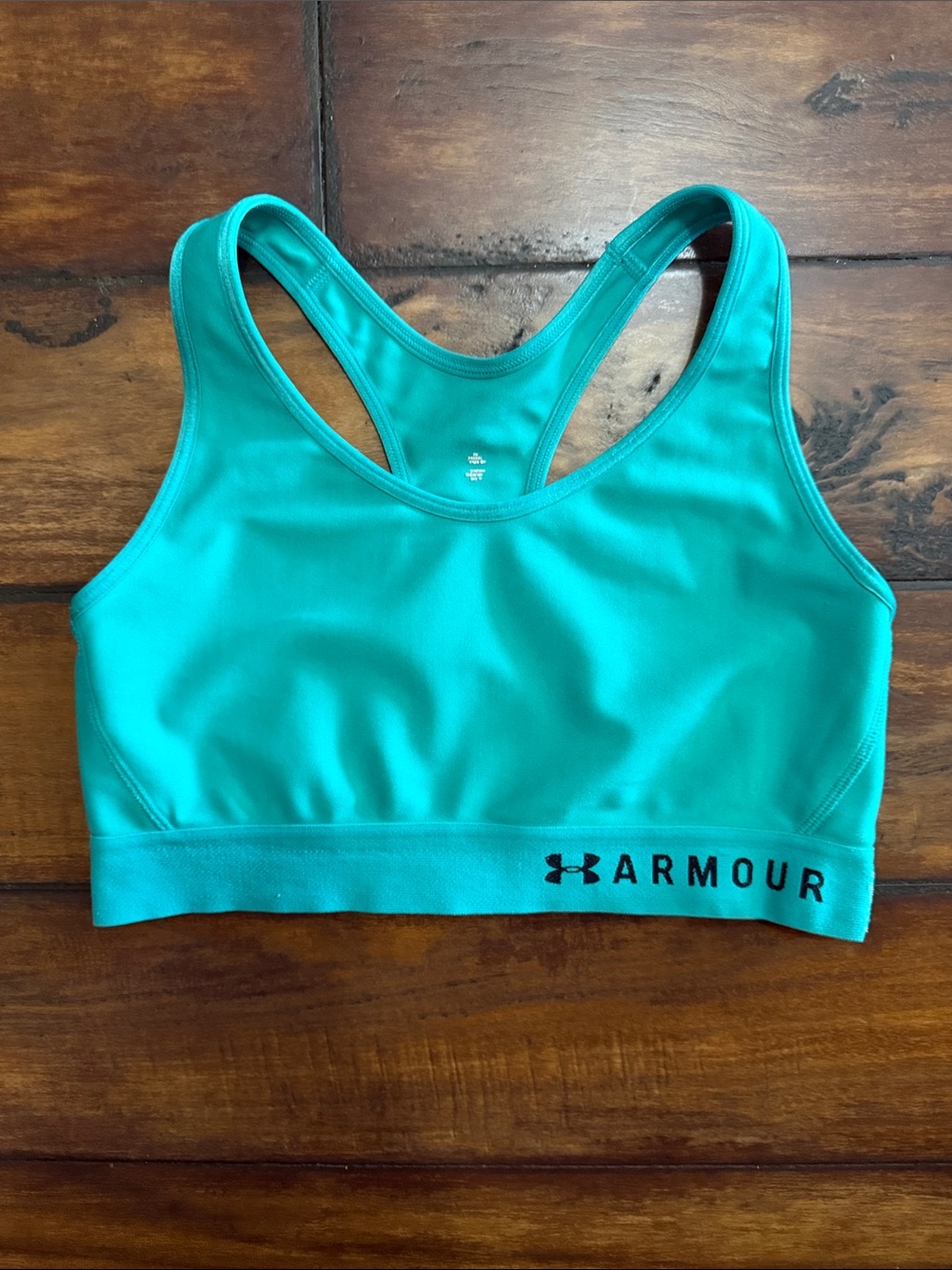 Under Armour Teal Racerback Sports Bra with Logo Band
